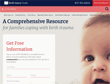 Tablet Screenshot of birthinjuryguide.org